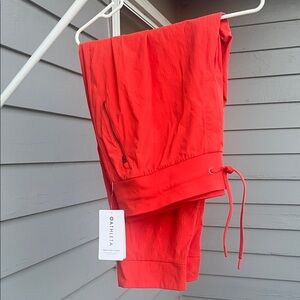 Athleta Red Track Pants